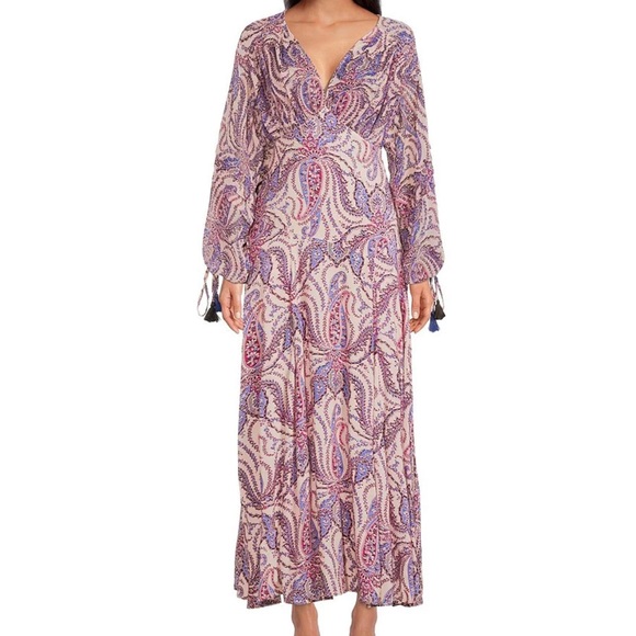 Free people paisley purple dress - Picture 4 of 7